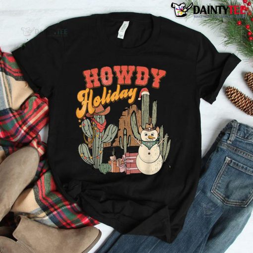 Howdy Holiday Christmas Western Cowboy Cowgirl Shirt