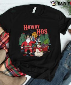 Howdy Hos Cowboy Santa Christmas Shirt