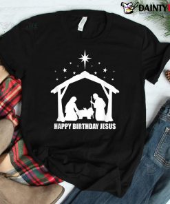 Jesus Christmas Christian Party Religious Happy Birthday Shirt