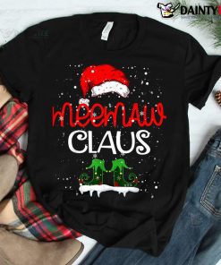 Meemaw Claus Christmas Cute Santa Family Matching Pajamas Shirt