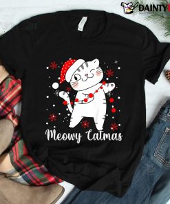Meowy Catmas Cat Christmas Cute Kitten Shirt