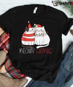 Meowy Catmas Cat Christmas Pajamas Xmas Shirt