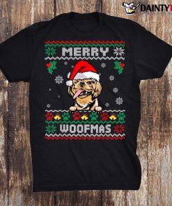 Merry Woofmas Shih Tzu Dog Funny Christmas Ugly Xmas Shirt