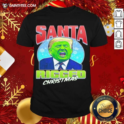 Nice Santa Ricced Christmas Donald Trump Christmas Shirt