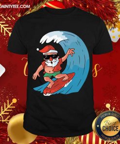 Official Santa Surfing Christmas T-Shirt