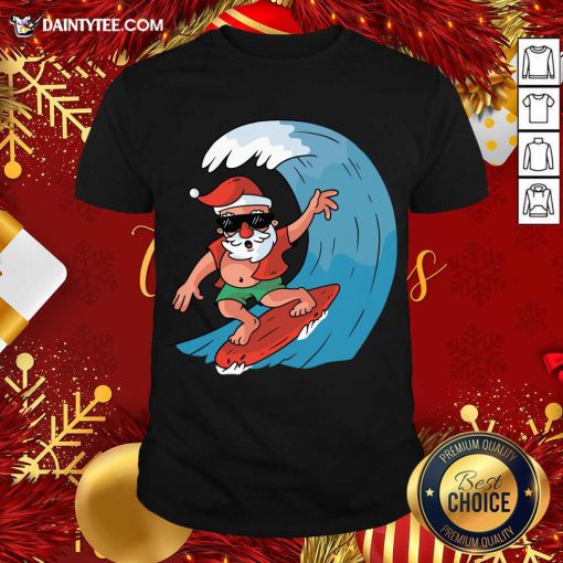 Official Santa Surfing Christmas T-Shirt