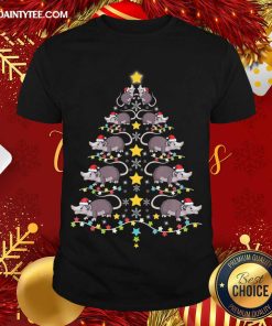 Original Christmas Opossums Tree Christmas Tree Lights Shirt