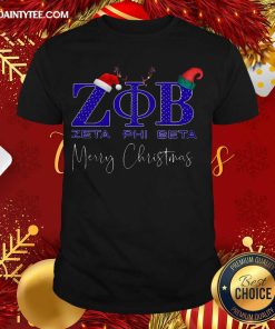 Original Zeta Phi Beta Merry Christmas Shirt