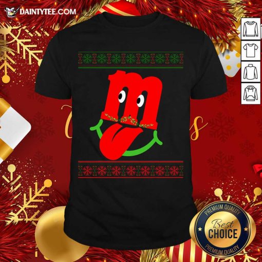 Perfect Letter M Lower Case Alphabet Matching Christmas Shirt