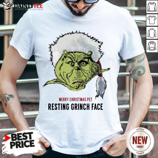 Perfect Merry Christmas Pet Resting Grinch Face Shirt