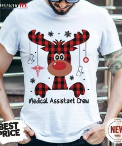 Perfect Reindeer Dispatcher Medical Assistant Crew Christmas Shirt
