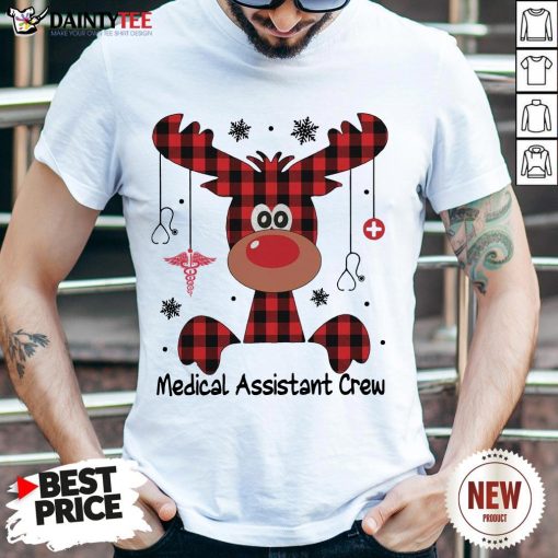 Perfect Reindeer Dispatcher Medical Assistant Crew Christmas Shirt