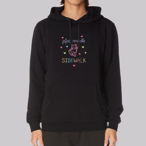 Piperrockellebby Merch Sidewalk Cat Hoodie