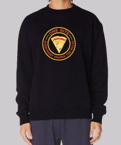 Pizza Slice One Bite Everyone Knows the Rules Hoodie