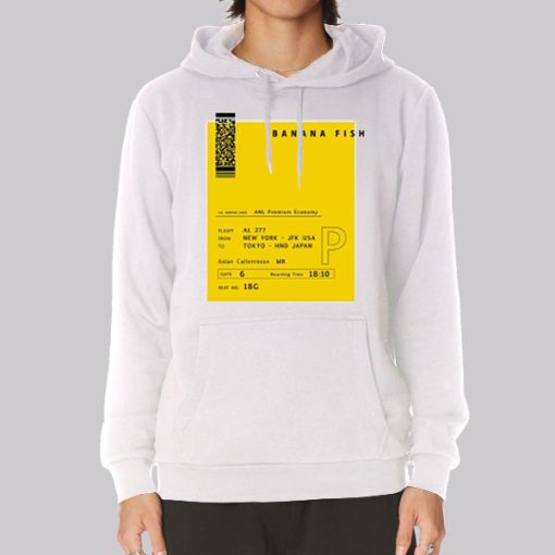 Plane Ticket Banana Fish Hoodie