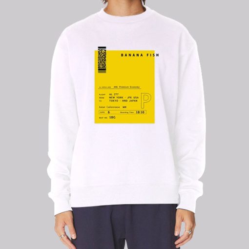 Plane Ticket Banana Fish Hoodie