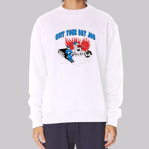 Police Funny Quit Your Day Job Hoodie