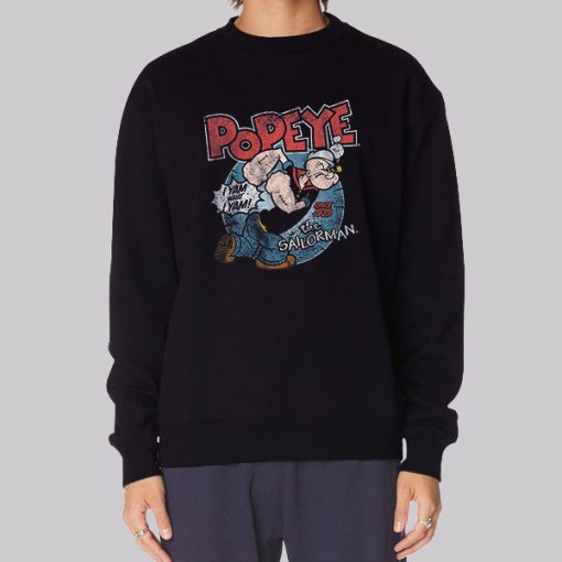 Popeye the Sailor Man Olive Oil Hoodie