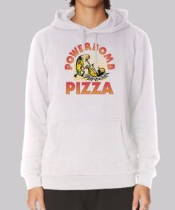 Powerbomb Pizza Graphic Print Back Hoodie 4