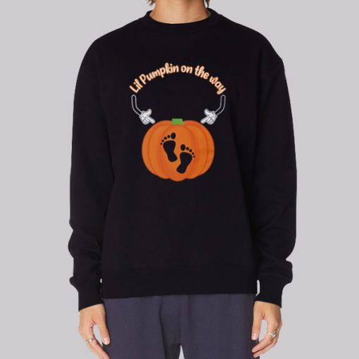 Pregnant Maternity Halloween Hoodie