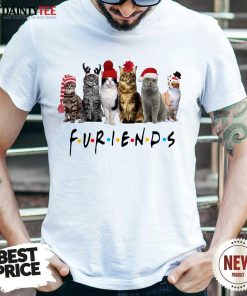 Premium Cats Santa Furiends Christmas Shirt