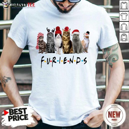 Premium Cats Santa Furiends Christmas Shirt