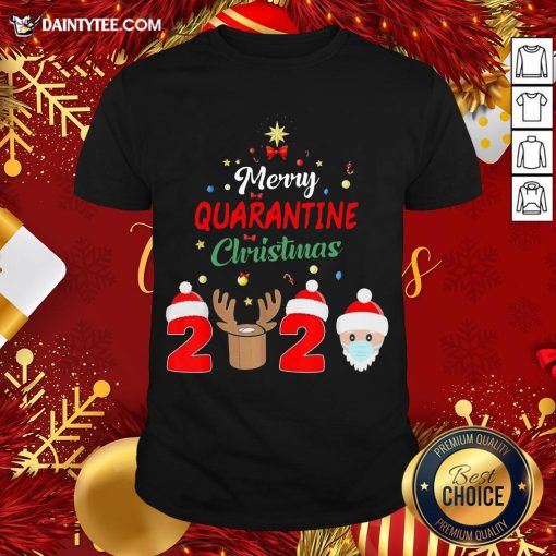 Premium Merry Quarantine Christmas 2020 Shirt