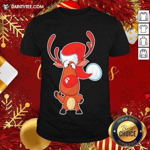 Premium Reindeer Santa Christmas Shirt