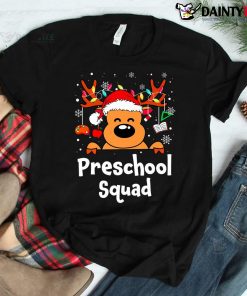 Preschool Squad Reindeer Preschool Teacher Christmas Shirt
