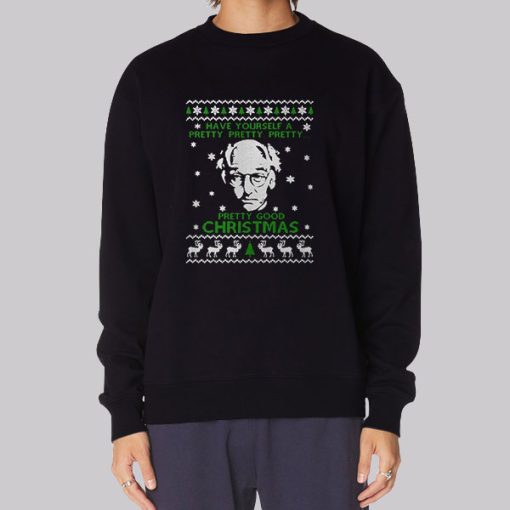 Pretty Good Larry David Christmas Hoodie