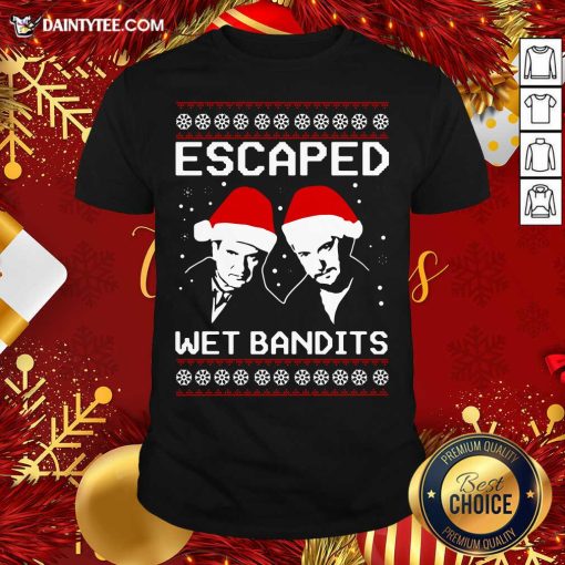 Pretty Home Alone Escaped Wet Bandits Ugly Christmas Shirt