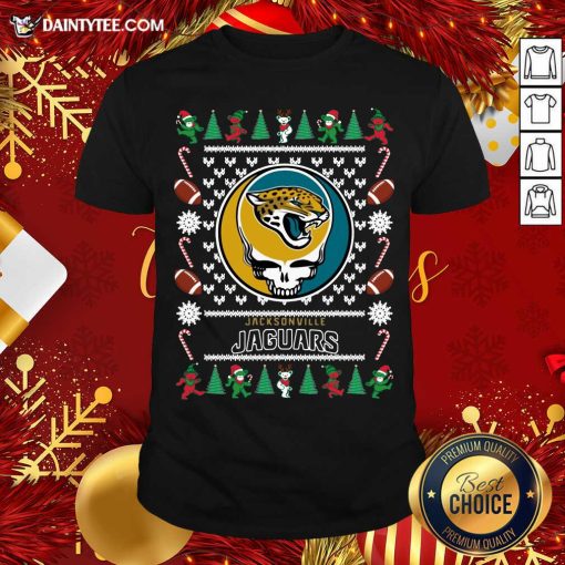 Pretty Jacksonville Jaguars Grateful Dead Ugly Christmas Shirt