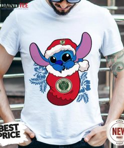 Pretty Milwaukee Bucks Christmas Stitch In The Sock Funny Disney NBA Shirt