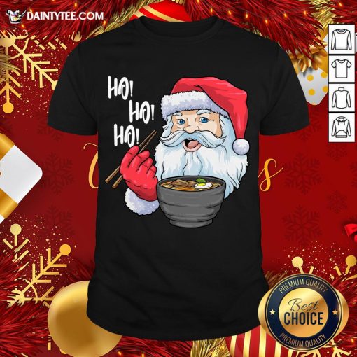 Pretty Santa Ramen Noodles Shirt Christmas Japanese Noodles Shirt