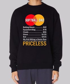Priceless Softball Dad Hoodie