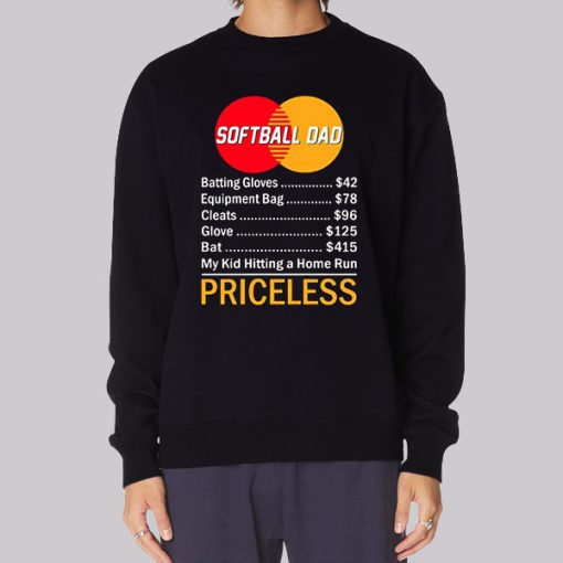 Priceless Softball Dad Hoodie