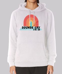 Pride Merch Sounds Gay Im in Hoodie