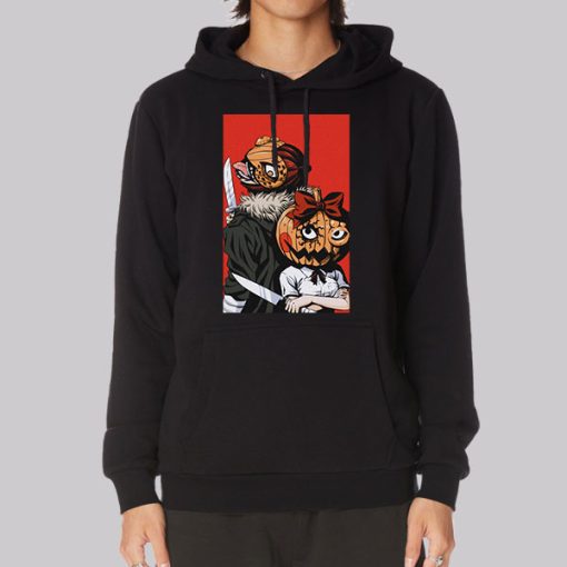 Pumpkin Night Anime Horror Hoodie