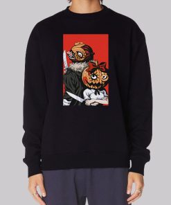 Pumpkin Night Anime Horror Hoodie