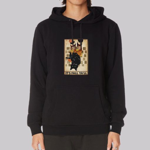 Pumpkins the Halloween Cats Its Fall Yall Hoodie