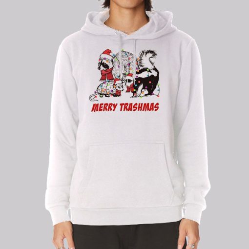 Raccoons Ornament Merry Trashmas Hoodie