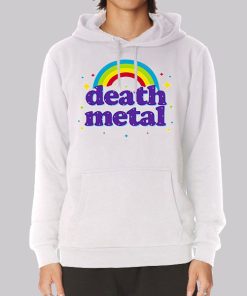 Rainbow Logo Death Metal Hoodie Rainbow Logo Death Metal Hoodie