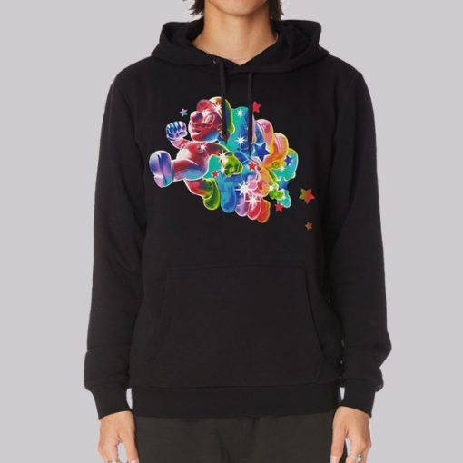 Rainbow Star Mario Galaxy Vintage Hoodie