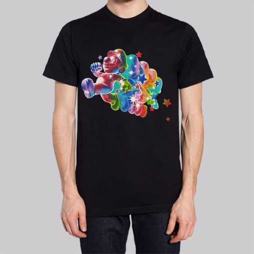 Rainbow Star Mario Galaxy Vintage Hoodie