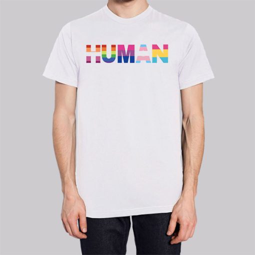 Rainbow Typography Human Hoodie