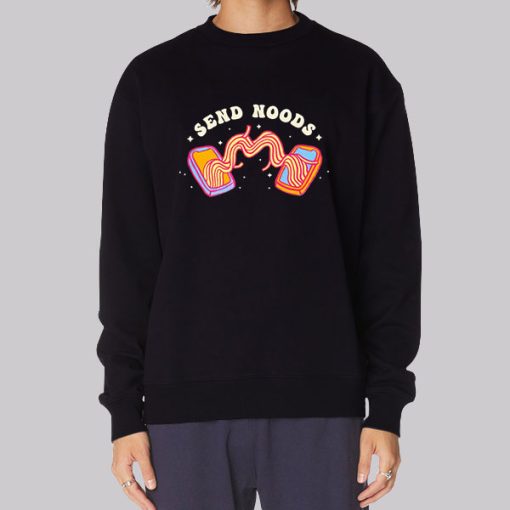 Ramen Graphic Send Noods Hoodie