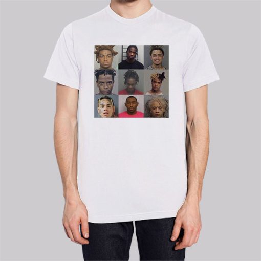 Rappers Mugshots Merch Graphic Hoodie