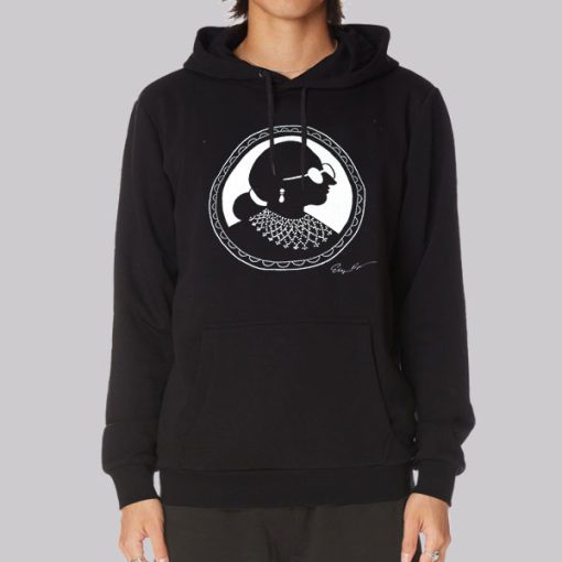 Rbg Silhouette Justice Ruth Bader Ginsburg Hoodie