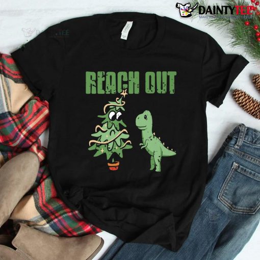 Reach Out Dino Christmas Tree Shirt