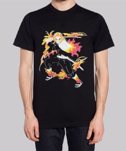 Rengoku Flame Art Demon Slayer Hoodie 2 Rengoku Flame Art Demon Slayer Hoodie 3